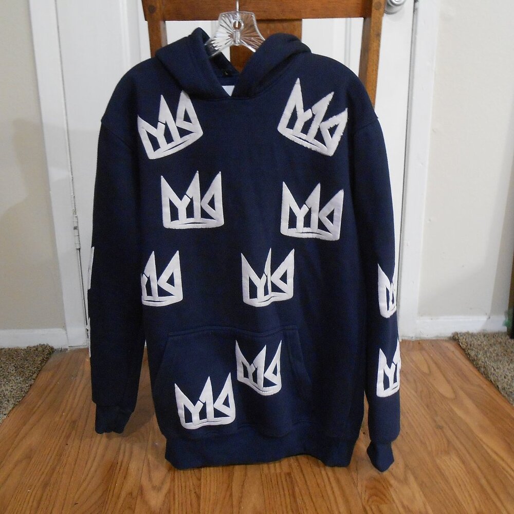 YK 1K Young Kings Navy Blue Logo Hoodie